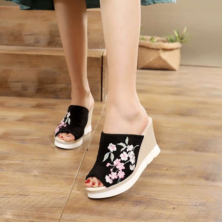 Cherry Blossom Summer High Heel Sandals - Eyara Fashion
