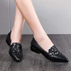 summer new hollow hole shoes soft bottom - Black