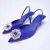 summer new women's pencil heels - Blue