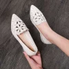 summer new hollow hole shoes soft bottom - Off white