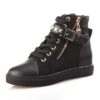 Urban Faux Leather Girl Sneakers - Black