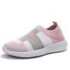 Faux Leather Everyday Sneakers for Girls - pink