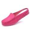 Girl’s Casual Faux Suede Loafers - Rose red