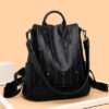 trendy brand cowhide women's bag - Black