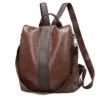 trendy fashion ladies backpack - Brown