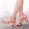 Box Heel BOXH477 - pink