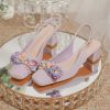 Box Heel BOXH581 - Purple