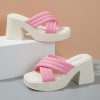 Box Heel BOXH508 - pink