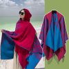 Shawl 16 - WHKS074A-Wings Powder Blue