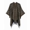 Shawl 25 - Tassel Cashew Khaki