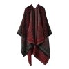 Shawl 22 - Cashew Floral-Black and Red