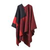 Shawl 25 - Checkerboard color matching-red