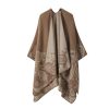 Shawl 22 - Cashew Lace-Khaki