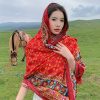 Shawl 35 - Red Daisy