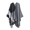 Shawl 25 - Checkerboard color matching-black