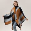 Shawl 23 - Geometric border-black brown