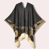 Shawl 29 - Pullover cloak origin black coffee