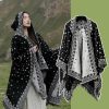 Shawl 12 - WHKS077C-Starry sky black