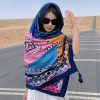 Shawl 35 - Navy blue large diamond