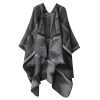 Shawl 32 - Color Grid-Gray