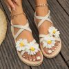 Slipper SL690 - Two white flowers