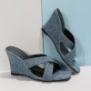 Cosmic Charm Faux Leather Kitten Heels - Blue