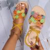 Slipper SL690 - Colorful flowers