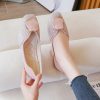 Artificial leather slippers must be  durable - pink