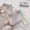 summer new transparent small bag - Laser White