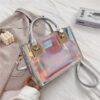 summer new transparent small bag - Laser Grey