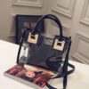 summer new transparent small bag - Black
