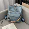 new all-match woven backpack - Blue
