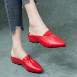 low-heeled sandals and slippers for women