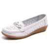 Loafer & Cades LF531 - White Hollow