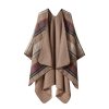 Shawl 32 - Color Plaid-Khaki