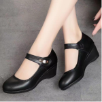 High-quality genuine soft leather soft sole mother's leather shoes - Image 2