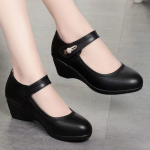 High-quality genuine soft leather soft sole mother's leather shoes - Image 5