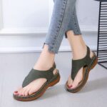 Women's summer new wedge toe sandals