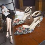 Faux Leather Pointed Toe Girl Heels - Image 4