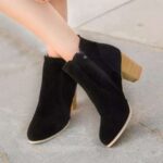 PlushStep Faux Leather Ankle Boots