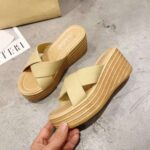 Zebra pattern wedge slippers for women - Image 4