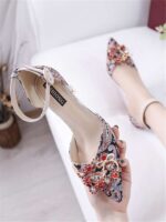 Faux Leather Pointed Toe Girl Heels - Image 7