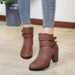 PlushStep Faux Leather Ankle Boots