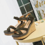 Glitter Glam Faux Leather Block Heels - Image 6