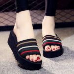 Sparkle Steps Faux Leather Slide Slippers