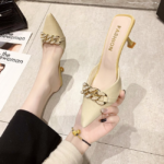 Faux Suede Kitten Heel Girl Shoes - Image 8