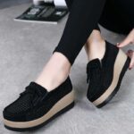 Trendy Vegan Leather Sneakers - Image 4