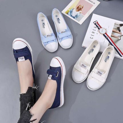 Classic Girl’s Faux Leather Slip-Ons